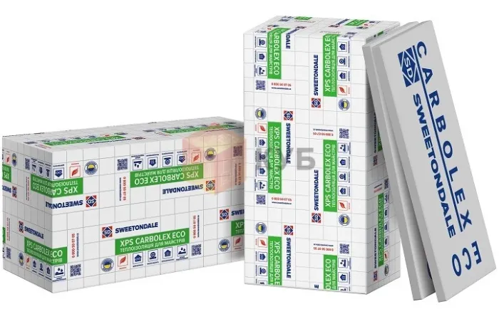 Плити пінополістирольні екструдовані КАРБОЛЕКС ЕКО/CARBOLEX ECO FAS 1180х580х50-L(0,6844 м²/8шт)