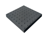 Тактильна плитка "Увага"60 мм, Графіт